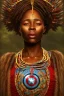 Placeholder: A photo taken from an african village "captain america", <character or scene>, kente, cinematic lighting --v 4 --q 2