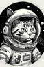 Placeholder: dibujo de un gato astronauta en el plneta marte