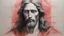 Placeholder: Jesus in the style of Leonardo da Vinci, silverpoint, pen and ink, black and red sanguine chalk, sfumato technique, KidsIllustration, cool environment, cool background, highly detailed, by Hajime Sorayama, by Henry Asenci, by (Quentin Blake:0,