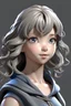 Placeholder: anime girl 3d scaling curl