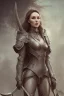 Placeholder: full body, Camilla Luddington face, dragon armor, big busty , dirty face, pintura, ,details,texture,8k quality, florest, Minimalism, Romanticism, Expressionism, Impressionism