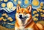 Placeholder: shiba inu painting in van gogh style