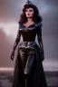 Placeholder: young sophia loren as evil queen in black leather, angry, stern look, volumetric lighting, particales,highly detailed,cinematic, deep colours,8