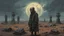 Placeholder: Eclipsed Dread, Macabre Enigmas, a Strange surreal world, techno western gothic, post apocalyptic art, neo cyberpunk renaissance, Science fiction painting, Denis Sarazhin Simon Stålenhag, Nicolas Bruno, sinister vibes, harsh survivalism, Peter Sallesen, Hamish Frater, ominous sky