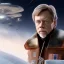 Placeholder: extremely detailed 8k hyperspace wallpaper,complete and photo realistic detailed head to waist stunning photo realistic portrait of mark hamill as luke skywalker in star wars with short lenght, Symmetrical, soft, fine, warm, photo realistic hair, blue eyes, professional majestic photo realistic painting by Ed Blinkey, Atey Ghailan, by Jeremy Mann, Greg Manchess, Antonio Moro, trending on ArtStation, Intricate, High Detail, Sharp focus,dramatic, by greg rutkowski,careworn face,space outfit