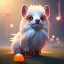 Placeholder: cute fluffy fantasy baby griffin, extremely detailed, 3D animation, symmetrical, centered, lots of light, colourful, octane render, orange