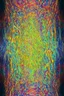 Placeholder: reflections of chaos; surrealistic optical art; vivid palette