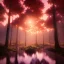 Placeholder: forest river stars sunset