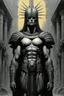 Placeholder: a Roman hero , surreal , by hr giger and beksinski