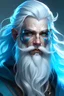 Placeholder: Female. Ice blue hair. Ice beard. Half giant. Sorcerer