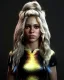 Placeholder: portrait, Shakira, blonde artist, angry, Realistic image, MMA robe, hoodie, mma gloves, fight pose, make-up make-up, gold line make-up, sweat, fog, goddess style, Neon colors, leds. Black background, photo studio, concept art, smooth, unreal engine 5, god lights, ray tracing, RTX, lumen lighting, ultra detail, volumetric lighting, 3d, finely drawn, high definition, 4k.