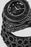 Placeholder: Black wristwatch Bejeweled containing the word jiks