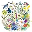 Placeholder: Illustrate a vibrant garden blooming with diverse flora and fauna, representing creativity and inclusivity. Show different species of plants and animals coexisting harmoniously, symbolizing the value of diversity and inclusion in fostering creativity. realistic, white background, detailed