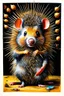 Placeholder: porcupines are mice with needles; a neo-surrealistic, expressionistic, steampunk version of Gustav Klimt