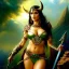 Placeholder: portrait 'beautiful Sexy Busty Dejah Thoris',braided long hair,horned helmet, celtic tattoed,crystal clear green eyes,painting by gaston bussiere, greg rutkowski, yoji shinkawa, yoshitaka amano, tsutomu nihei, donato giancola, tim hildebrandt, oil on canvas, cinematic composition, extreme detail,fit full head inside picture,32k