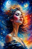 Placeholder: the night sky, she awaits with anticipation, Karol Bak UHD,, Pino Daeni and Dan Mumford, exquisite rendering, style of Leonid Afremov, Mario Sanchez Nevado. Modifiers: intricate very attractive beautiful award winning ultra detailed colourful high energy