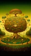 Placeholder: a painting of a klimt tree of life in a body of land, surrealistic painting, surrealist painting, abstract surrealism masterpiece, the flow of time. complex shapes, surrealistic style, a surrealist painting, surreal painting, jacek yerka and vladimir kush, surrealist artwork, peter henket, surrealist art, inspired by Jacek Yerka, surrealism painting