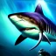 Placeholder: ultra detailed fullbody portrait of megalodon underwater, extremely detailed digital painting, intrincate, extremely detailed face,crystal clear Big eyes, in the style of Kaare Andrews, mystical colors , perfectly centered image, perfect composition, rim light, beautiful lighting, 8k, stunning scene, raytracing