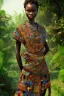 Placeholder: A photo taken from an african village "ninja", <character or scene>, kente, cinematic lighting --v 4 --q 2