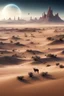 Placeholder: planeta tierra sin vegetación, desierto, frío, animales que no respiran