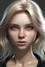 Placeholder: Make me a realistic woman with grey eyes and blond hair