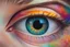 Placeholder: the human eye multicolor