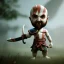 Placeholder: Cute baby video game god of war krotos, axe, mytology, 8k resulation, cinematic, cinema4d, hyper detailed, cinamtic lighting, octane render, unreal engine 5, realistic