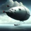 Placeholder: spray paint, clouds, airship