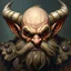 Placeholder: Dnd, fantasy, dwarf, handpainted by a renaissance artist, oil painting, head portrait, sturdy, mighty, grizzled, old, angry, barbarian, big round ears