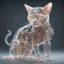 Placeholder: Mechanical anatomy of a cat being, transparent skin revealing all the mechanisms 8k