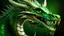 Placeholder: Сгенерируй большого, страшного, орущего зелёного дракона в полный рост