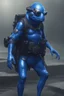Placeholder: blue frogman spy humanoid medival