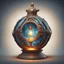 Placeholder: Bordered digital illustration of a Celestial Alembic rendered 3d object. in the style of kaja foglio, Symbolism and Hermeticism. High quality, masterpiece. Dungeons And Dragons