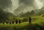 Placeholder: hobbits in the shire scenery landscape, lord of the rings, higly-detailed symmetric faces, highly detailed, perfect lighting, perfect composition, 4 k, artgerm, derek zabrocki, greg rutkowski