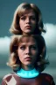 Placeholder: Ultra Realistic retro sci-fi scene, portrait, brunette woman, sweet young Jane fonda face, perfect iris, glow eyes, makeup. Alien background, Retro sci-fi style, helmet, tight latex coat, fog, rain, soft color, highly detailed, unreal engine 5, ray tracing, RTX, lumen lighting, ultra detail, volumetric lighting, 3d, finely drawn, high definition, high resolution.