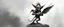 Placeholder: air brush 3d with pen outline, mongrel goblin gremlin holding big big bird, charcoal fog border