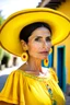 Placeholder: mexican cote d'azur woman yellow mexican