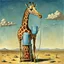 Placeholder: Neo Surrealism, surreal anthropomorphic giraffe water cooler, by Salvador Dali and Magritte, the curious circus, surreal masterpiece, strange inconsistencies and banal absurdities, weird colors, smooth, biohazardism