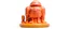 Placeholder: A light rosy orange colored cybernetic factory designed in Hawaiian tiki statues painted by Alexej von Jawlensky