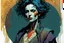 Placeholder: create a wildly imaginative full body portrait of an ethereal, otherworldly , gnarled and emaciated ancient antediluvian female vampire sorceress with extremely short hair in ragged , decayed ornate robes , in the comic book art style of Bill Sienkiewicz, Mike Mignola, and Jean Giraud Moebius, with highly detailed feminine facial features , finely drawn, colored and inked,