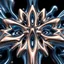 Placeholder: 3d structures recursive made of a metallic random color ribon thick fractat of and geometry objects ,blue gray tema background