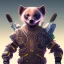 Placeholder: cyberpunk honey badger