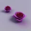 Placeholder: transparent multicolor crystal rose