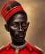 Placeholder: Negro Felipe, african slave, red uniform, red headband