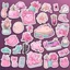 Placeholder: aesthetic girly stickers template