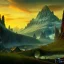 Placeholder: Epic Drawing of mordor scenery of The Hobbit estilo Van Gogh 4k