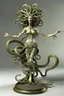 Placeholder: Gorgon medusa in full height, dancing