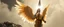 Placeholder: somewhat ancient angel soldier holding up a radiant Painite spear seen through sears crystal rosette ball