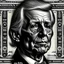 Placeholder: hedcut wsjstyle engraved light lined based on united states federal reserve note dollar bill photorealistic