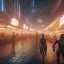 Placeholder: streetMarket, high lighting, 4k, style cyberpunk, night,